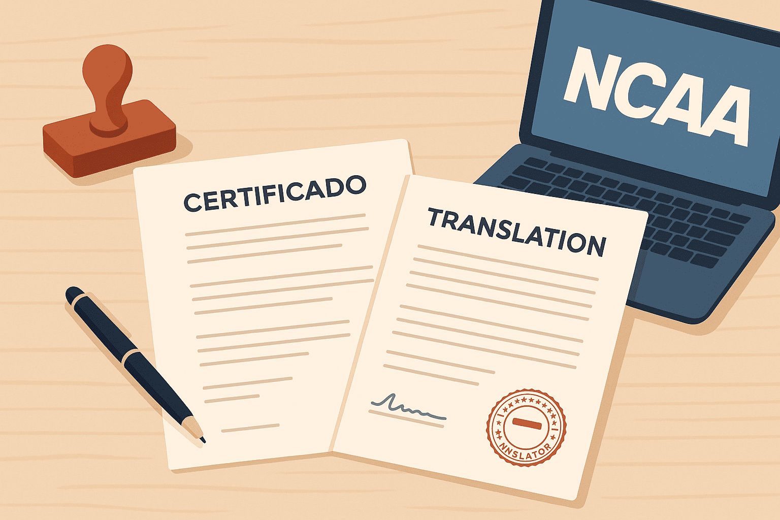 Cómo entregar (sin dramas) una traducción jurada que cumpla con los requisitos de elegibilidad NCAA