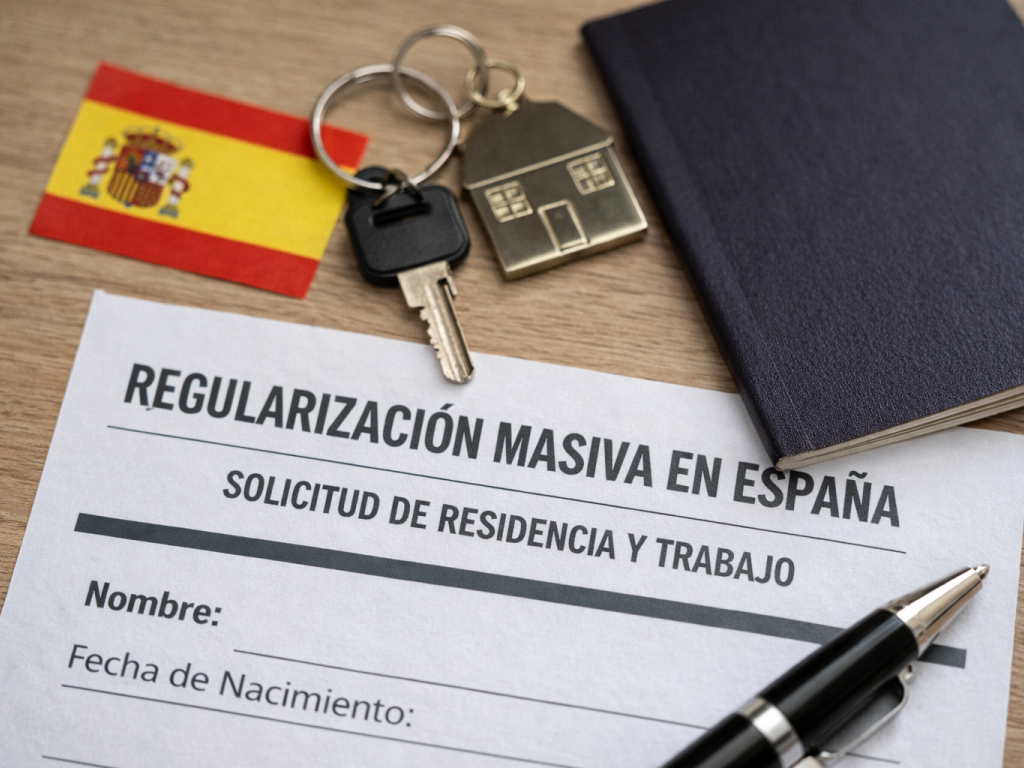 Documentos para la regularización masiva en España 