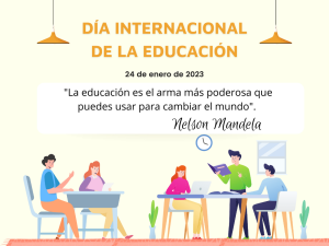 Día internacional de la educación